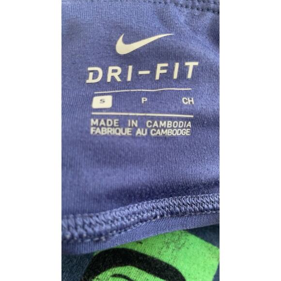 Nike Epic Run Leggings Womens Purple Mid Rise Tight Fit Crop Pants Dri-Fit Sz Sm - Picture 7 of 7